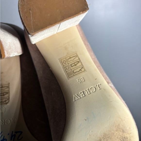 J.Crew Avery Velvet Bow Heels Womens Size 8.5 - Picture 6 of 7